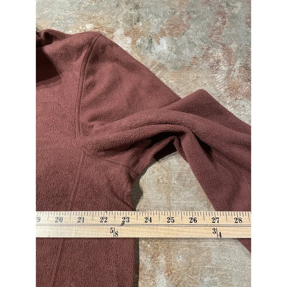 The North Face 1/4 Zip Pullover Red Fleece Long Sleeve‎ Sz XL *